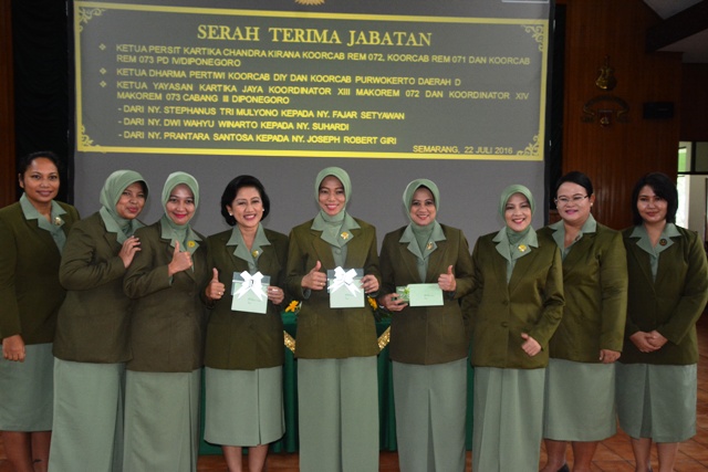 Serah Terima Jabatan Ketua Persit Kooorcab Rem 073